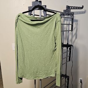FP Green Long Sleeve Top